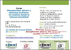curso ‘Discapacidad, Género y Derechos Humanos. Un análisis desde la interseccionalidad’, organizado por CERMI Andalucía