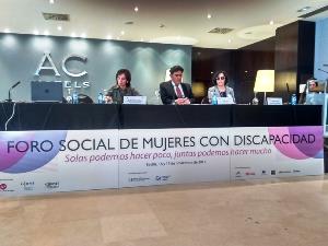 Clausura del I Foro social de mujeres con discapacidad