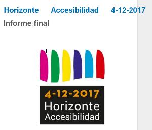 Portada del Informa final Horizonte Accesibilidad 4-12-2017