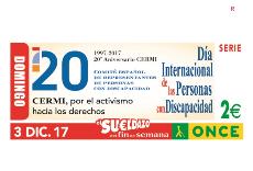 El cupón de la ONCE difunde el Día Internacional de las Personas con Discapacidad