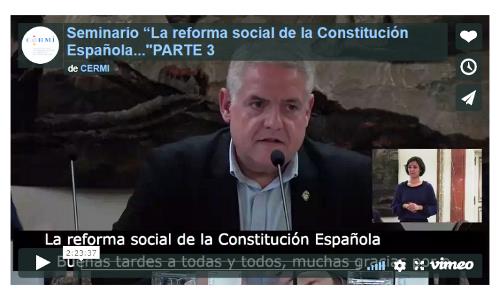 Seminario ‘La reforma social de la Constitución española. Constitucionalización como fundamentales de los derechos sociales’ (Parte 3)