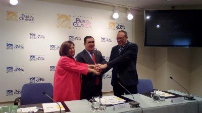 CERMI Andalucía acude a la firma de un convenio entre la Mesa del Tercer Sector, la Junta y la Universidad Pablo de Olavide para conocer las necesidades del tercer sector