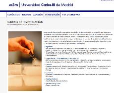 Imagen de la web de la Universidad Carlos III de Madrid