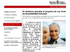El Gobierno de Navarra aprueba el proyecto de la ley de Accesibilidad Universal