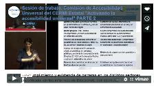  Sesión de trabajo. Comisión de Accesibilidad Universal del CERMI Estatal "Activando la accesibilidad universal" PARTE 2