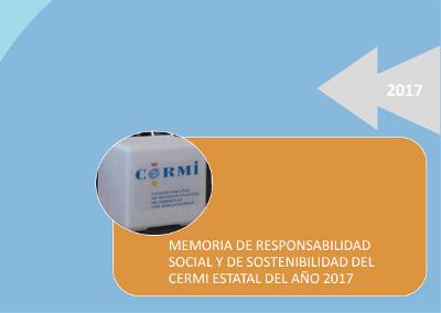 Imagen de la portada de la Memoria de RSE del CERMI 2017