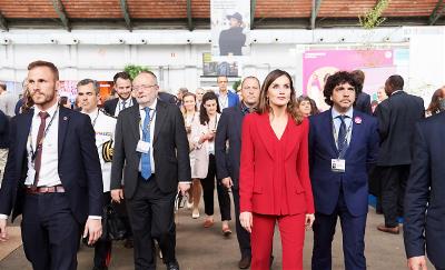 La Reina asiste a la sesion inaugural de la XII edición de las Jornadas Europeas del Desarrollo, junto al secretario de Estado de Servicios Sociales e Igualdad, Mario Garcés
