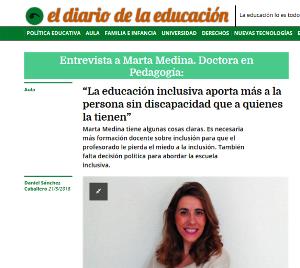 Entrevista a Marta Medina, doctora en pedagogía
