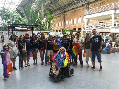 CERMI y Fundación CERMI Mujeres participan en la marcha del Orgullo LGTBI 2018 de Madrid