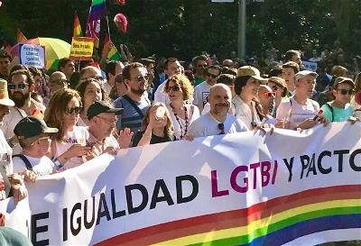 CERMI y Fundación CERMI Mujeres participan en la marcha del Orgullo LGTBI 2018 de Madrid