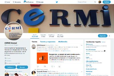 La cuenta del CERMI en la Red Social Twitter supera las 24.000 personas seguidoras