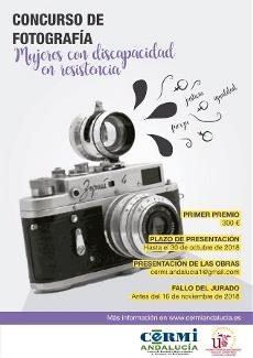 Cartel del concurso de fotografía de CERMI Andalucía