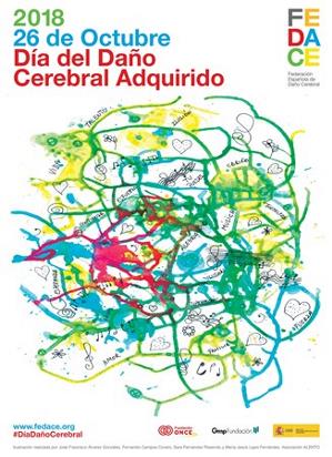 Cartel del Día del Daño Cerebral ADquirido - 26 de octubre de 2018