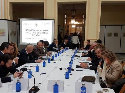 Un momento de la reunión celebrada en la Diputación de Cuenca.