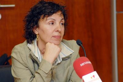 Amalia Diéguez, durante una entrevista en Servimedia.