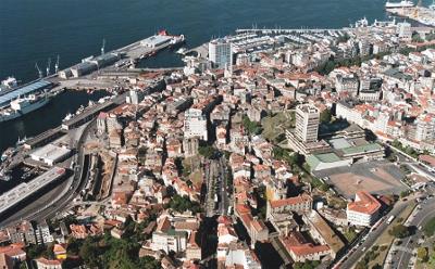 Imagen aérea de la ciudad de Vigo