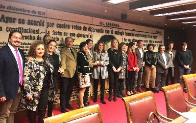 Representantes del Cermi y de las Cortes Generales, en la entrega del Premio Cermi.es.
