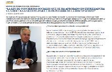 Imagen de la entrevista a Modesto Díez, presidente de CERMI Extremadura, en el boletín del CERMI