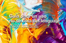 Imagen de la portada de la Guía para un uso no sexista del lenguaje
