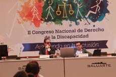 Rafael de Lorenzo, secretario general de la Fundación Derecho y Discapacidad junto a Jesús Martín, delegado del CERMI para los Derechos Humanos y la Convención de la ONU sobre Discapacidad