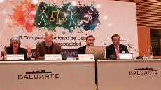 Los diputados Ignacio Tremiño (PP), Joan Ruiz (Grupo Socialista) y Marcial Marín (Ciudadanos) en una mesa de debate en el II Congreso Nacional del Derecho de la Discapacidad