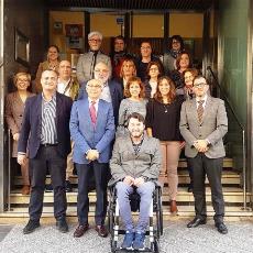 Foto de familia de la nueva junta directiva de CERMI Castilla y León