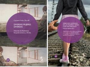 Portadas de los dos libros que publica la Fundación CERMI Mujeres: “Derechos Humanos de las mujeres y niñas con discapacidad. España 2017” y “Diversas Mujeres Diversas”