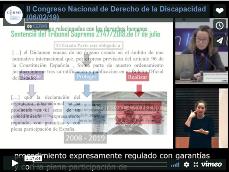Panel 4 del Congreso. Inés de Araoz y Luis Cayo Pérez Bueno.
