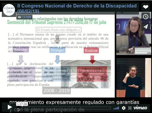 Panel 4 del Congreso. Inés de Araoz y Luis Cayo Pérez Bueno.