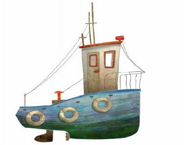 Ilustración del barco del capitán Ahab de la versión 'Moby Dick, sin límites'