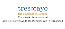 Logotipo dedicado al 3 de mayo, día nacional en España de la Convención Internacional sobre los Derechos de las Personas con Discapacidad