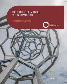 Portada del Informe de Derechos Humanos y Discapacidad España 2018. Elaborado por la Delegación del CERMI para los Derechos Humanos y la Convención de la ONU
