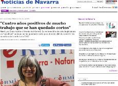 Entrevista a Mari Luz Sanz, presidenta de CERMI Navarra, en Noticias de Navarra