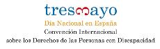 Logotipo dedicado al 3 de mayo, día nacional en España de la Convención Internacional sobre los Derechos de las Personas con Discapacidad