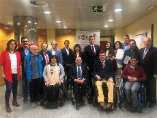 Foto de familia de la reunión de CERMI Madrid con Ciudadanos