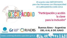 Cartel de la Cumbre Global de Discapacidad de Argentina