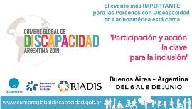 Cartel de la Cumbre Global de Discapacidad de Argentina