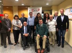 Imagen del encuentro de CERMI MAdrid con el candidato del PSOE a la Alcaldía de Madrid
