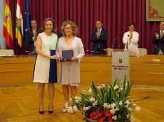 La presidenta de CERMI-La Rioja y Aspace-Rioja recibe la insignia de San Bernabé 2019