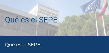 Imagen de la web del SEPE (Servicio Público de Empleo Estatal)