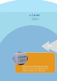 Imagen de portada de la memoria de responsabilidad social y sostenibilidad del CERMI 2017