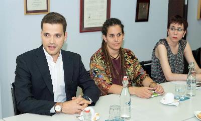 Álvaro Gárriz, Mónica Rodríguez y Mª Ángeles Blanco, activistas con discapacidad LGTB