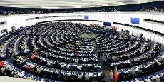 Imagen durante una sesión plenaria en el Parlamento europeo