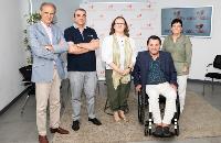 Foto de familia de la mesa del cermi '¿Cómo llenar la España vaciada? Aportaciones desde la discapacidad organizada'