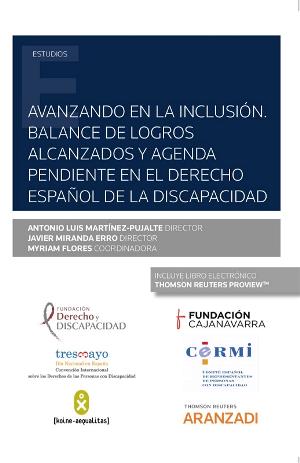 Portada de la publicación  “Avanzando en la inclusión, balance de logros alcanzados y agenda pendiente en el Derecho español de la Discapacidad”