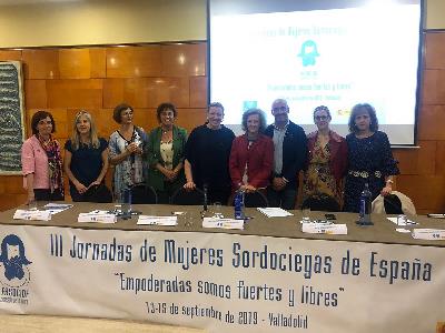 La secretaria del Patronato de CERMI Mujeres, Pilar Villarino, ha participado en la apertura del III encuentro estatal de mujeres sordociegas