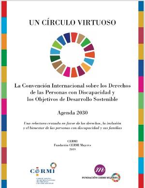 Portada de la guía 'Un círculo virtuoso. La Convención Internacional sobre los Derechos de las Personas con Discapacidad y los Objetivos de Desarrollo Sostenible – Agenda 2030'
