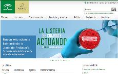 Detalle de la página web de la Junta de Andalucía
