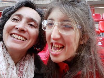 María José Alonso Parreño, Abogada especialista en Derecho de la Discapacidad, con su hija Marta