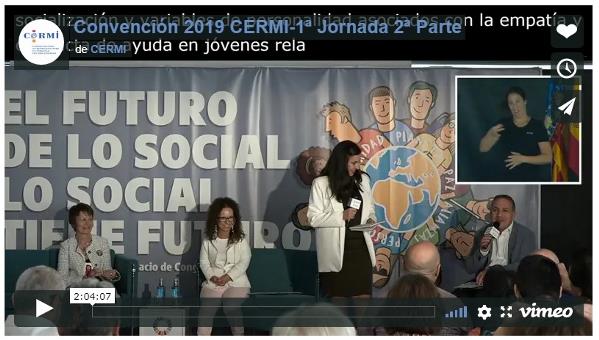 Imagen que da paso a la Grabación audiovisual de la Convención CERMI 2019 'El futuro de lo social (lo social tiene futuro)' 1ª jornada, 2ª parte